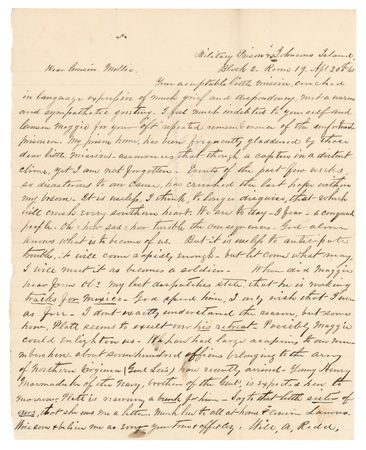 Lot #380 Confederate Prisoner's Letter Written 11