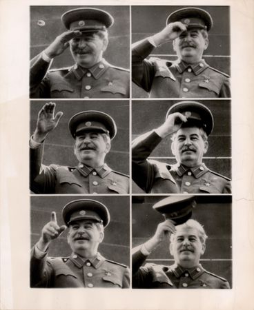 Lot #329 Joseph Stalin Original Wirephoto (1953) - Image 1