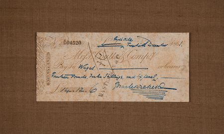 Lot #514 Charles Dickens Filled Out and Signed Check - Image 2