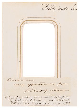 Lot #363 Robert Gould Shaw Signature - Celebrated Commander of the All-Black 54th Massachusetts - Image 3