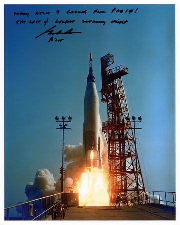 Lot #447 Gordon Cooper Signed Photograph