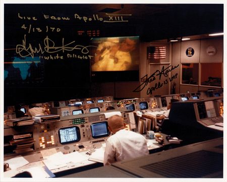 Lot #434 Apollo 13: Fred Haise and Gene Kranz