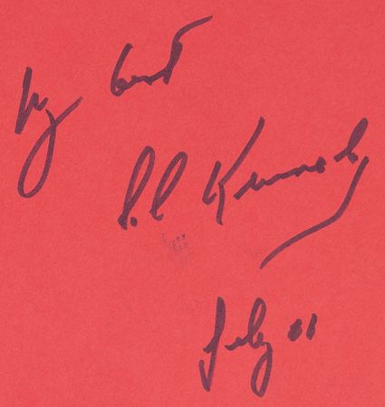 Lot #267 Ted Kennedy Signed Book - My Senator and Me - Image 2