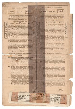 Lot #315 Nathan Mayer Rothschild Document Signed - Image 2