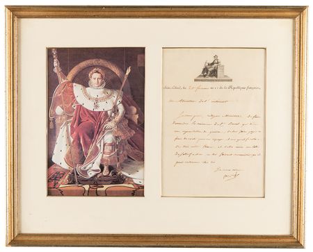 Lot #373 Napoleon Letter Signed to Minister of the