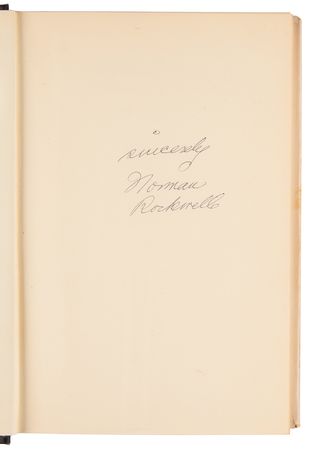 Lot #504 Norman Rockwell Signed Book - My Adventures as an Illustrator - Image 4