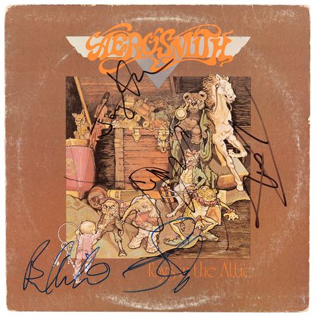 Lot #620 Aerosmith Signed Album - Toys in the