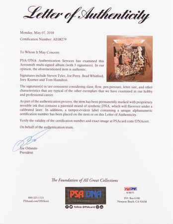 Lot #620 Aerosmith Signed Album - Toys in the Attic - Image 2