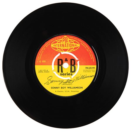 Lot #617 Sonny Boy Williamson Signed 45 RPM Single Record - ?Help Me / Bye Bye Bird? - Image 1