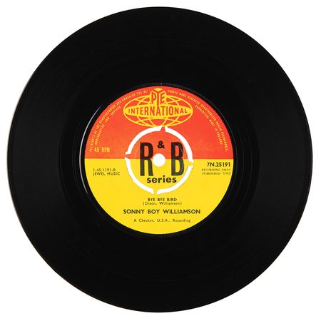 Lot #617 Sonny Boy Williamson Signed 45 RPM Single Record - ?Help Me / Bye Bye Bird? - Image 2