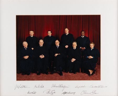 Lot #312 Rehnquist Court Signed Oversized