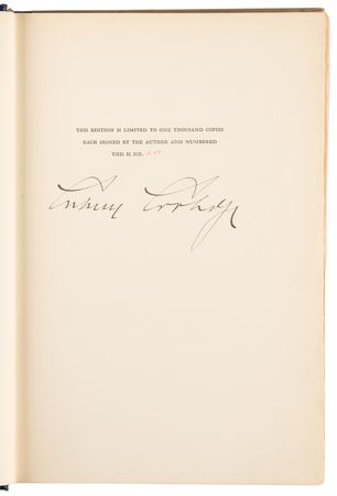 Lot #63 Calvin Coolidge Signed Limited Edition Book - The Autobiography of Calvin Coolidge - Image 4