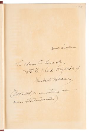 Lot #81 Herbert Hoover Signed Limited Edition Book - Herbert Hoover: American Quaker by David Hinshaw - Image 4
