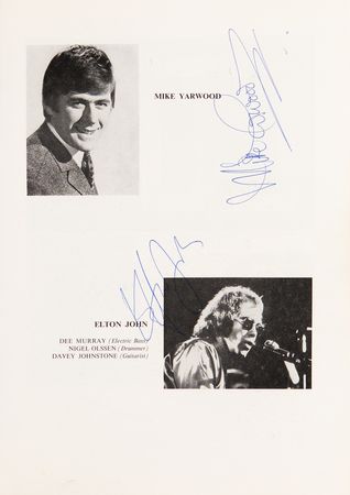 Lot #650 Elton John Signed 1972 Royal Variety Performance Program - Image 1