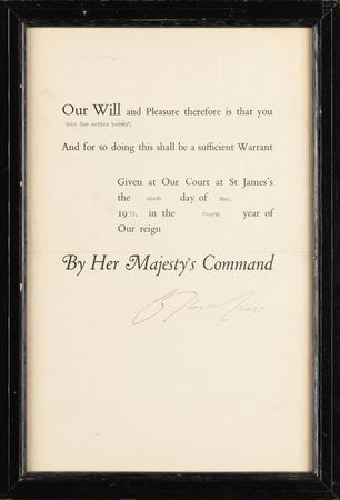 Lot #168 Queen Elizabeth II Document Signed, Pardoning an Unlicensed Motorist - Image 4