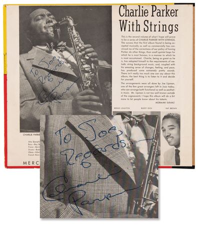 Lot #544 Charlie Parker Signed Mercury Records 'Charlie Parker with Strings' Record Set - Image 1