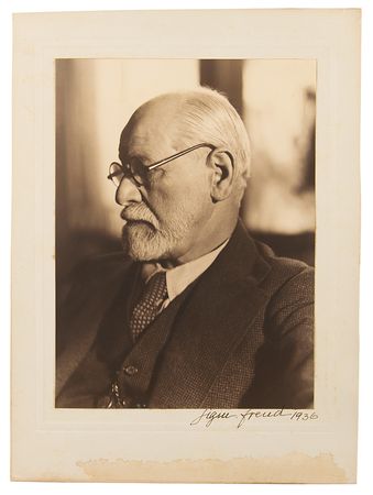 Lot #193 Sigmund Freud Signed Photograph (1936) - Presented to a Harvard Psychiatrist - Image 1