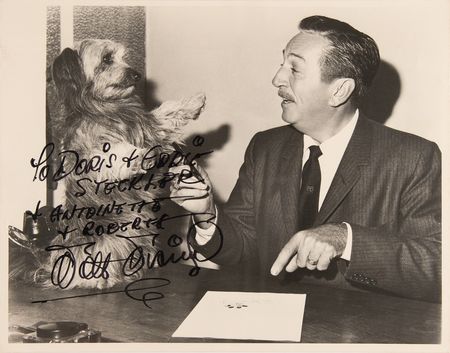 Lot #506 Walt Disney Signed Oversized Photograph