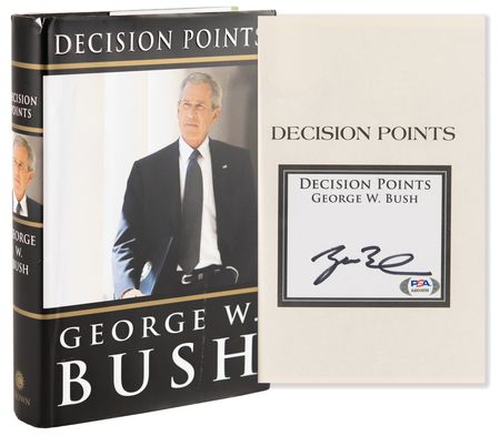 Lot #49 George W. Bush Signed Book - Decision Points - PSA/DNA GEM MINT 10 - Image 1