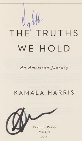 Lot #76 Kamala Harris and Doug Emhoff Signed Book - The Truths We Hold - Image 2