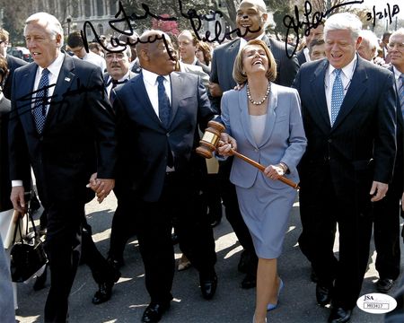 Lot #302 Nancy Pelosi, John Lewis, Steny Hoyer,