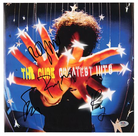 Lot #636 The Cure Signed Album - Greatest Hits - Image 1