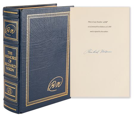 Lot #104 Richard Nixon Signed Book - Memoirs (Ltd. Ed.) - Image 1