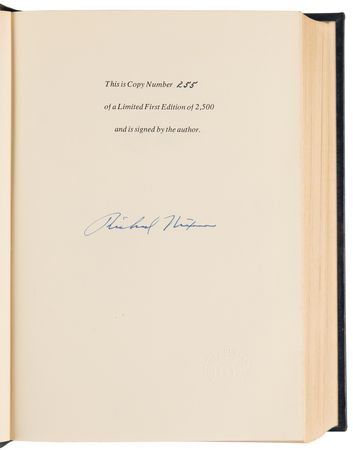 Lot #104 Richard Nixon Signed Book - Memoirs (Ltd. Ed.) - Image 4