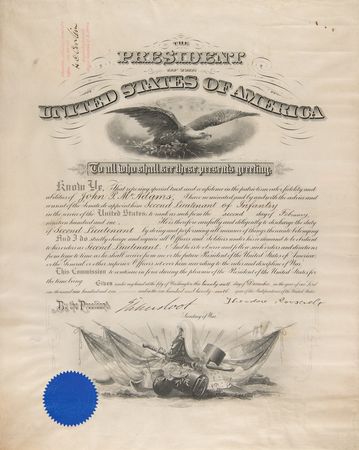 Lot #25 Theodore Roosevelt Document Signed as President - Image 1