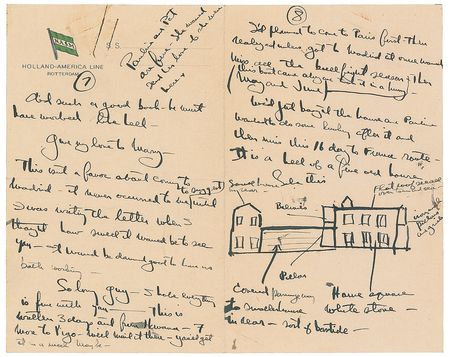 Lot #517 Ernest Hemingway (4) Letters on Drinking, Money, and Writing: 