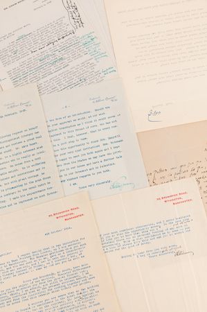 Lot #160 Chaim Weizmann Archive with (5) Signed Letters on Palestine, Israel, and World War II: “I am overcome by the terrible feeling that so far as the Jews are concerned, the Hitlerites have won the war” - Image 1