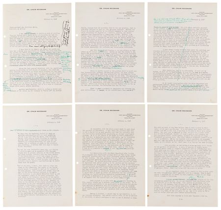 Lot #160 Chaim Weizmann Archive with (5) Signed Letters on Palestine, Israel, and World War II: “I am overcome by the terrible feeling that so far as the Jews are concerned, the Hitlerites have won the war” - Image 3