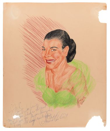 Lot #741 Actresses (19) Signed Sketches by J. Fred Johnson with Arden, Blondell, and Hutton - Image 19
