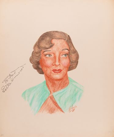 Lot #741 Actresses (19) Signed Sketches by J. Fred Johnson with Arden, Blondell, and Hutton - Image 3