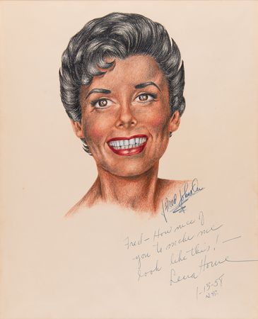 Lot #743 Actresses (9) Signed Sketches by J. Fred Johnson with Swanson, Moorehead, and Russell - Image 8