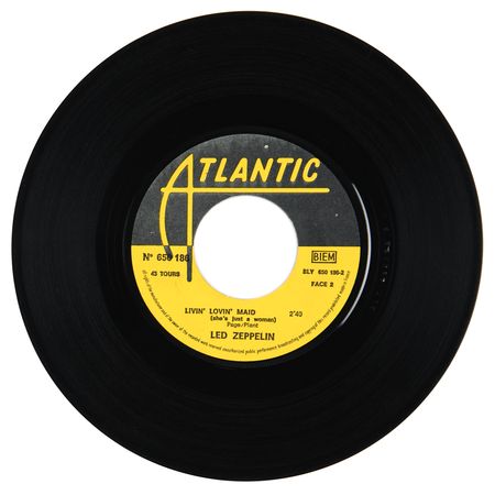 Lot #553 Led Zeppelin Signed 45 RPM Single Record - 'Whole Lotta Love' - Image 4
