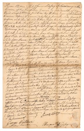 Lot #148 Matthew Thornton Autograph Document Signed Twice - Image 1