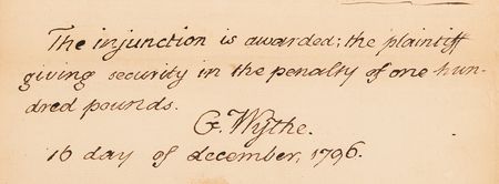 Lot #150 George Wythe Autograph Endorsement Signed - Image 1