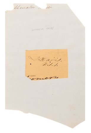 Lot #382 Jefferson Davis Signature as a Mississippi Senator - Image 2