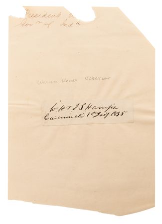 Lot #9 William Henry Harrison Signature - Image 2