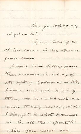 Lot #246 Hannibal Hamlin Autograph Letter Signed - Image 1