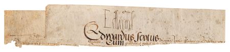 Lot #165 Exceedingly rare autograph of Edward VI, the 'Boy King' who died at age 15 - Image 2