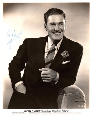 Lot #705 Errol Flynn Signed Photograph - Image 1