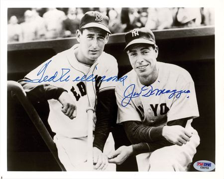 Lot #933 Ted Williams and Joe DiMaggio Signed Photograph - Image 1