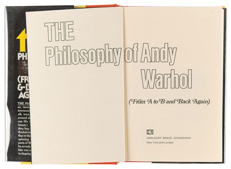 Lot #488 Andy Warhol Signed Book with Sketch of Campbell's Soup Can - Image 5