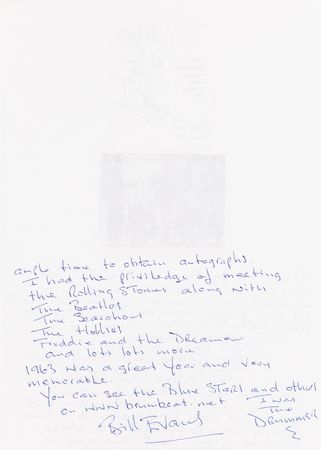 Lot #560 Rolling Stones Signed Fan Club Promo Card (c. 1963) - Image 7