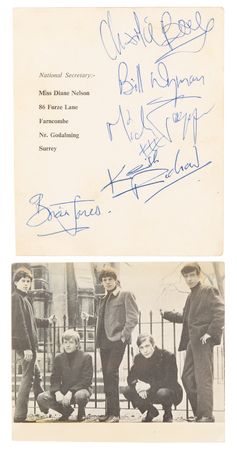 Lot #560 Rolling Stones Signed Fan Club Promo Card (c. 1963) - Image 1