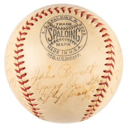 Lot #893 Lou Gehrig and 1939 NY Yankees Signed Baseball - Image 5