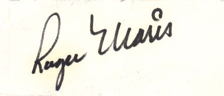 Lot #915 Roger Maris Signature