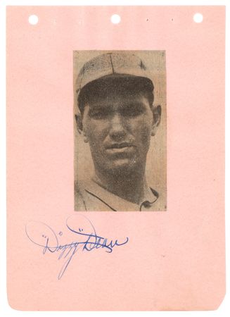 Lot #903 Dizzy Dean Signature